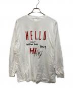 Whim Gazetteウィムガゼット）の古着「ロゴロングスリーブTシャツ」｜ホワイト