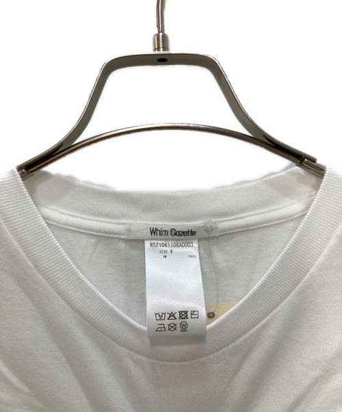 Whim Gazette（ウィムガゼット）Whim Gazette (ウィムガゼット) ロゴロングスリーブTシャツ ホワイト サイズ:free 未使用品の古着・服飾アイテム
