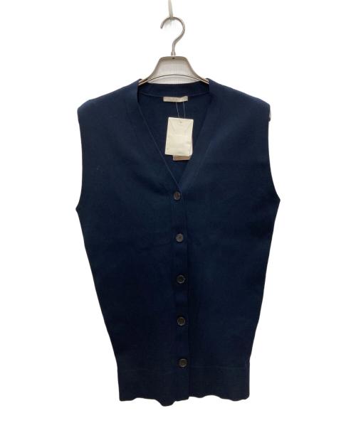 Plage（プラージュ）Plage (プラージュ) CRAFT curvy カーディガン ネイビー サイズ:F 未使用品の古着・服飾アイテム