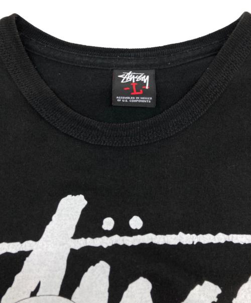 stussy（ステューシー）stussy (ステューシー) ラスタカラーグラフィックT ブラック サイズ:Lの古着・服飾アイテム