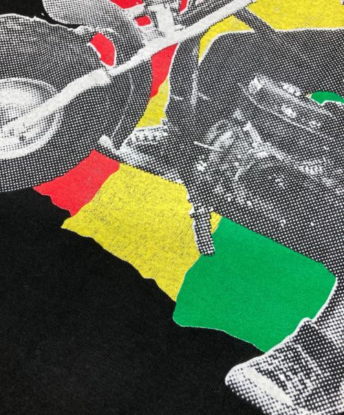 stussy（ステューシー）stussy (ステューシー) ラスタカラーグラフィックT ブラック サイズ:Lの古着・服飾アイテム