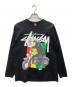 stussy（ステューシー）の古着「ラスタカラーグラフィックT」｜ブラック