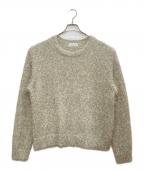 GALLARDA GALANTEガリャルダガランテ）の古着「フェザーモールニットプルオーバー」｜ベージュ