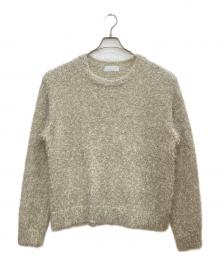 GALLARDA GALANTE（ガリャルダガランテ）の古着「フェザーモールニットプルオーバー」｜ベージュ