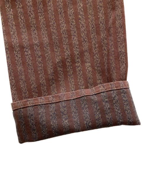 DIESEL（ディーゼル）DIESEL (ディーゼル) ストライプパンツ ブラウン サイズ:Ⅿの古着・服飾アイテム