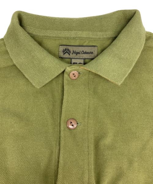 NIGEL CABOURN（ナイジェルケーボン）NIGEL CABOURN (ナイジェルケーボン) NEW RIBBON POLO ポロシャツ カーキ サイズ:50の古着・服飾アイテム