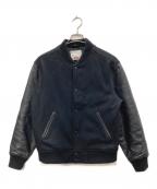 SUPREMEシュプリーム）の古着「Motion Logo Varsity Jacket/モーション　ロゴ　バーシティ　ジャケット」｜ブラック
