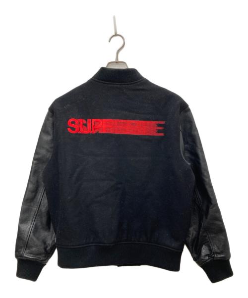 SUPREME（シュプリーム）SUPREME (シュプリーム) Motion Logo Varsity Jacket/モーション　ロゴ　バーシティ　ジャケット ブラック サイズ:Ｓの古着・服飾アイテム