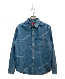 SUPREME（シュプリーム）の古着「Jacquard Denim Shirt/ジャガードデニムシャツ」｜インディゴ