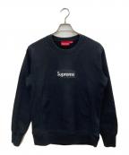 SUPREMEシュプリーム）の古着「Box Logo Crewneck Sweatshirt/ボックスロゴクルーネックセーターシャツ」｜ブラック