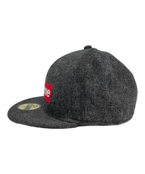 SUPREME（シュプリーム）SUPREME (シュプリーム) New Era (ニューエラ) Woolrich Box Logo New Era Cap グレー サイズ:7 3/8 58.7cmの古着・服飾アイテム