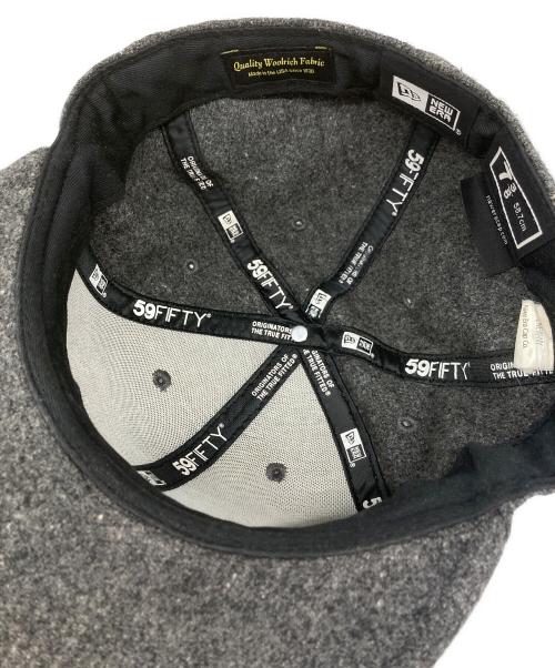 SUPREME（シュプリーム）SUPREME (シュプリーム) New Era (ニューエラ) Woolrich Box Logo New Era Cap グレー サイズ:7 3/8 58.7cmの古着・服飾アイテム
