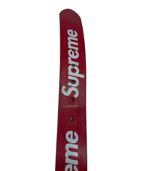 SUPREME（シュプリーム）SUPREME (シュプリーム) Repeat Leather Belt/リピート　レザー　ベルト レッド サイズ:SMの古着・服飾アイテム
