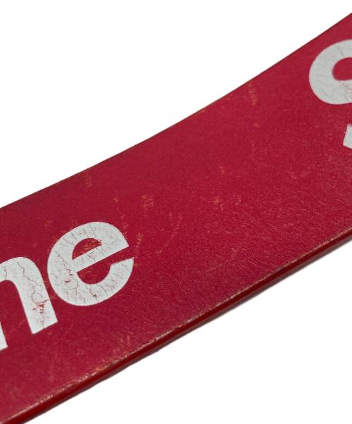 SUPREME（シュプリーム）SUPREME (シュプリーム) Repeat Leather Belt/リピート　レザー　ベルト レッド サイズ:SMの古着・服飾アイテム