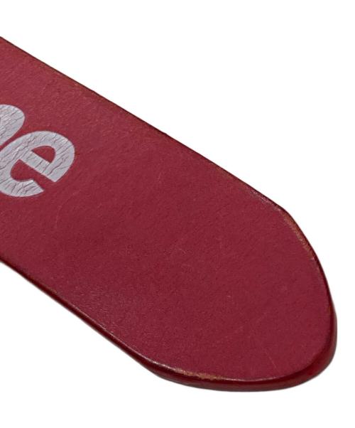 SUPREME（シュプリーム）SUPREME (シュプリーム) Repeat Leather Belt/リピート　レザー　ベルト レッド サイズ:SMの古着・服飾アイテム