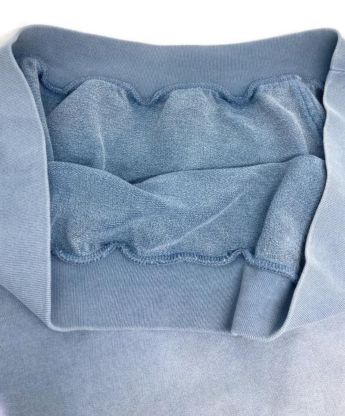 BALENCIAGA（バレンシアガ）BALENCIAGA (バレンシアガ) BACK HOODIE ロゴプルオーバーパーカー ブルー サイズ:Ｍの古着・服飾アイテム