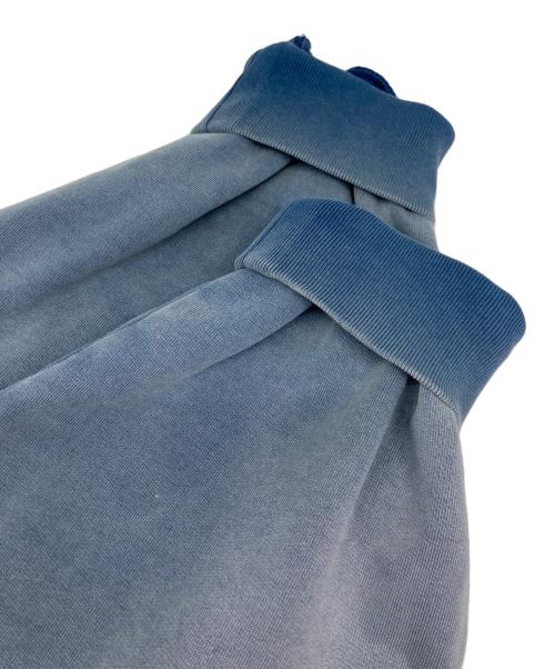 BALENCIAGA（バレンシアガ）BALENCIAGA (バレンシアガ) BACK HOODIE ロゴプルオーバーパーカー ブルー サイズ:Ｍの古着・服飾アイテム