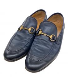 GUCCI（グッチ）の古着「ヨルダーン ホースビット ローファー」｜ネイビー