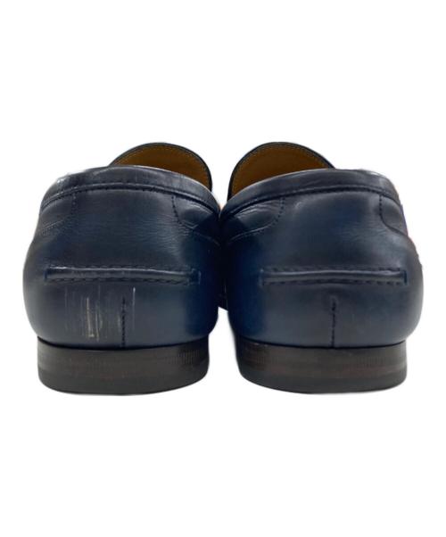 GUCCI（グッチ）GUCCI (グッチ) ヨルダーン ホースビット ローファー ネイビー サイズ:6 1/2の古着・服飾アイテム