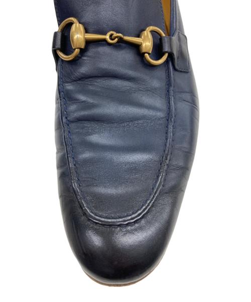 GUCCI（グッチ）GUCCI (グッチ) ヨルダーン ホースビット ローファー ネイビー サイズ:6 1/2の古着・服飾アイテム