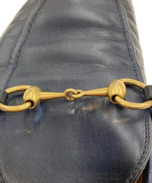 GUCCI（グッチ）GUCCI (グッチ) ヨルダーン ホースビット ローファー ネイビー サイズ:6 1/2の古着・服飾アイテム