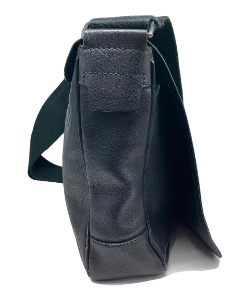 BALLY（バリー）BALLY (バリー) スクエアレザーショルダーバッグ ブラックの古着・服飾アイテム