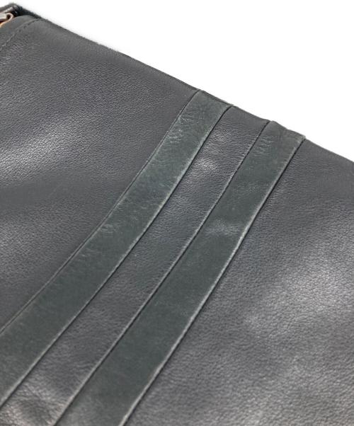 BALLY（バリー）BALLY (バリー) スクエアレザーショルダーバッグ ブラックの古着・服飾アイテム