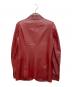 LOEWE (ロエベ) オールドレザーテーラードジャケット レッド サイズ:36：16000円