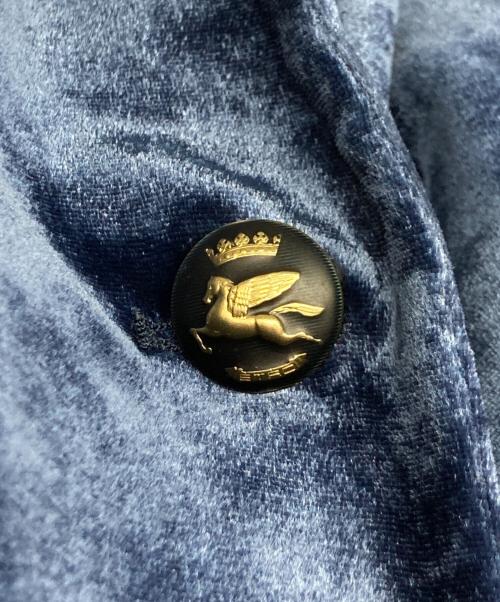 ETRO（エトロ）ETRO (エトロ) オールドベロアテーラードジャケット ネイビー サイズ:46の古着・服飾アイテム