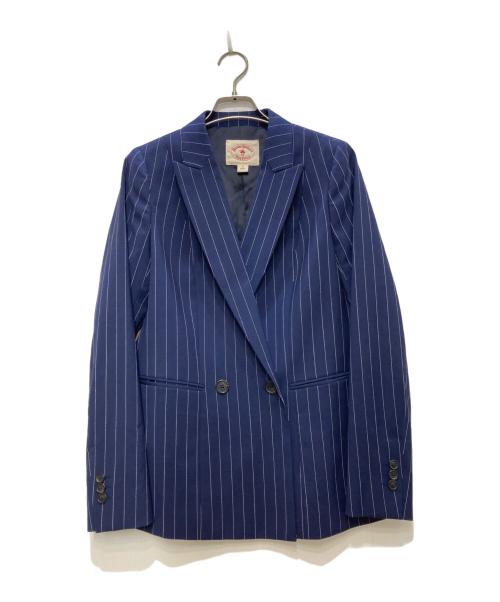 BROOKS BROTHERS Red Fleece（ブルックスブラザーズレッドフリース）Brooks Brothers Red Fleece (ブルックスブラザーズレッドフリース) ダブルストライプテーラードジャケット ネイビー サイズ:6の古着・服飾アイテム