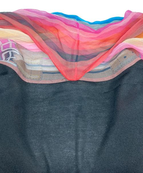 HERMES（エルメス）HERMES (エルメス) ストールドッキングシルクカーディガン ブラック サイズ:40の古着・服飾アイテム