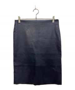 中古・古着通販】JIL SANDER (ジルサンダー) ウールスカート ブラック