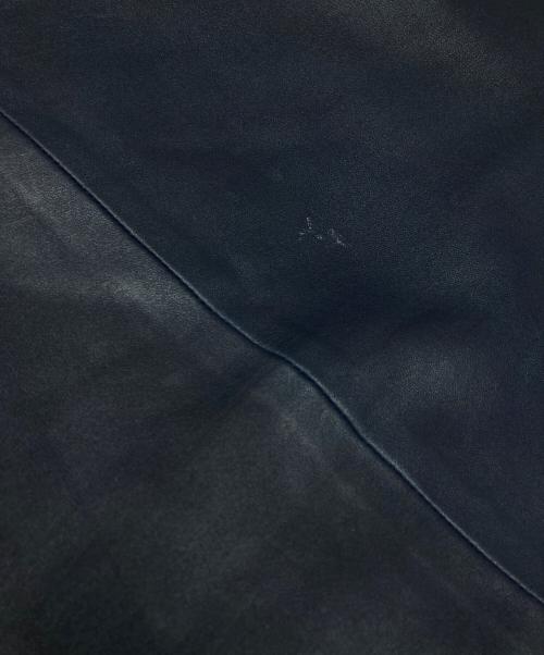 THE ROW（ザ ロウ）THE ROW (ザ ロウ) レザースカート ネイビー サイズ:10の古着・服飾アイテム