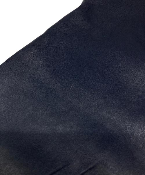 THE ROW（ザ ロウ）THE ROW (ザ ロウ) レザースカート ネイビー サイズ:10の古着・服飾アイテム