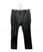 PALLAS Parisパラス パリ）の古着「レザーパンツ」｜ブラック