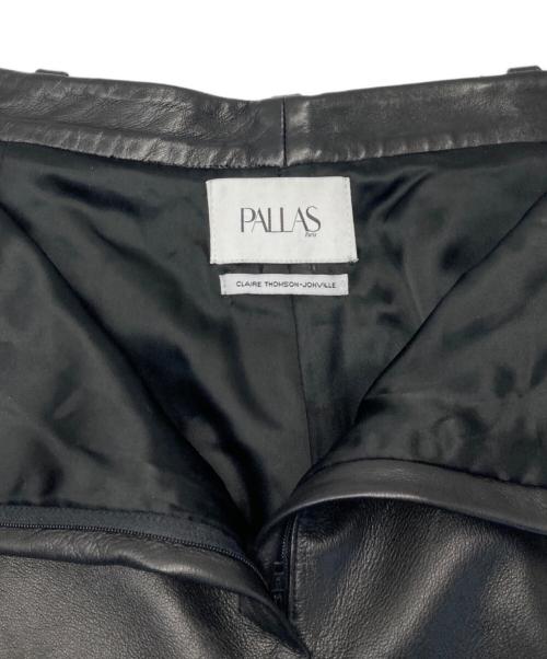 PALLAS Paris（パラス パリ）PALLAS Paris (パラス パリ) レザーパンツ ブラック サイズ:freeの古着・服飾アイテム