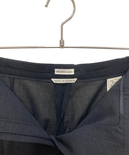 HERMES（エルメス）HERMES (エルメス) サマーウールスラックス ブラック サイズ:42の古着・服飾アイテム