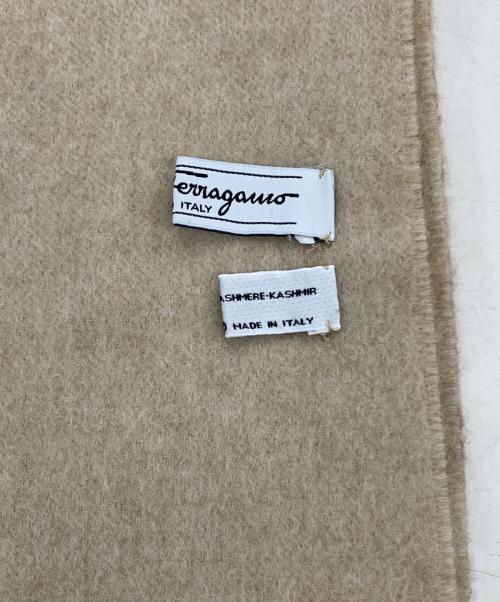 Salvatore Ferragamo（サルヴァトーレ フェラガモ）Salvatore Ferragamo (サルヴァトーレ フェラガモ) レオパードカシミヤマフラー ブラウンの古着・服飾アイテム