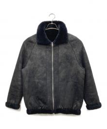 Lui's（ルイス）の古着「リバーシブルボアジャケット」｜ブラック