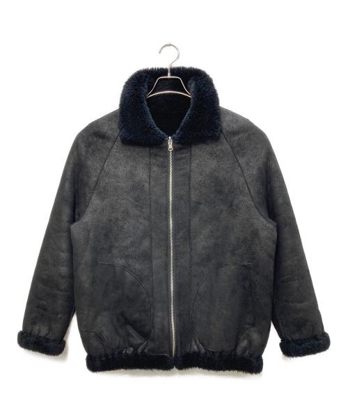 Lui's（ルイス）Lui's (ルイス) リバーシブルボアジャケット ブラック サイズ:Ｓの古着・服飾アイテム