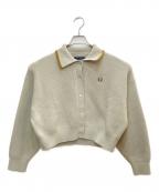 FRED PERRYフレッドペリー）の古着「ニットカーディガン」｜ベージュ