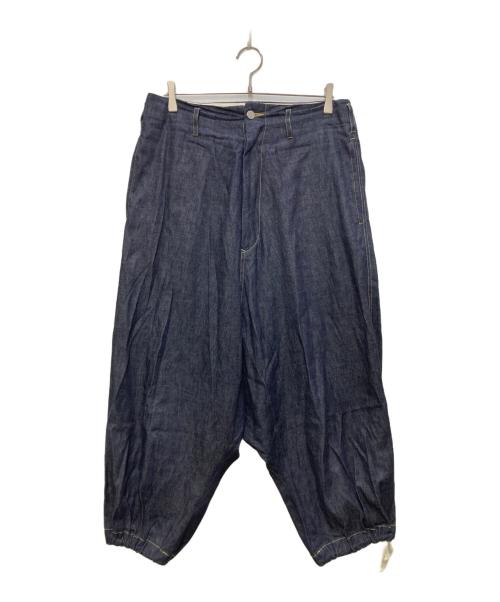 GROUND Y（グラウンドワイ）GROUND Y (グラウンドワイ) Denim Big sarouel pants/デニム ビッグ サルエル パンツ インディゴ サイズ:3の古着・服飾アイテム