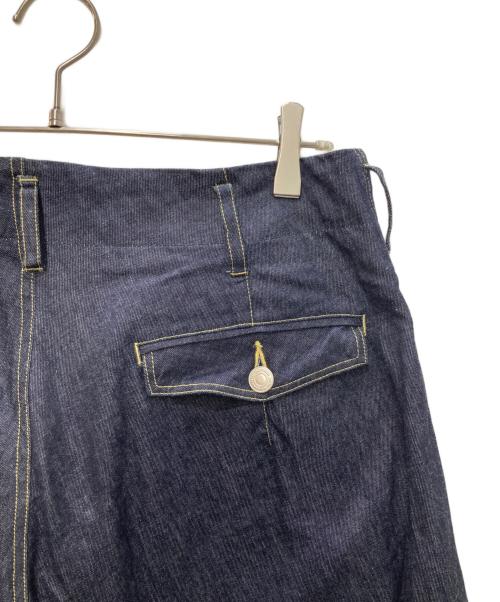 GROUND Y（グラウンドワイ）GROUND Y (グラウンドワイ) Denim Big sarouel pants/デニム ビッグ サルエル パンツ インディゴ サイズ:3の古着・服飾アイテム