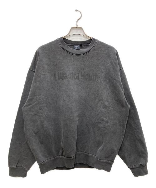 WASTED YOUTH（ウェイステッドユース）WASTED YOUTH (ウェイステッドユース) ロゴスウェット グレー サイズ:XLの古着・服飾アイテム