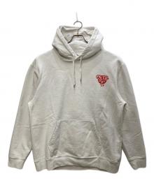 overprint（オーバープリント）の古着「プルオーバーパーカー」｜ホワイト