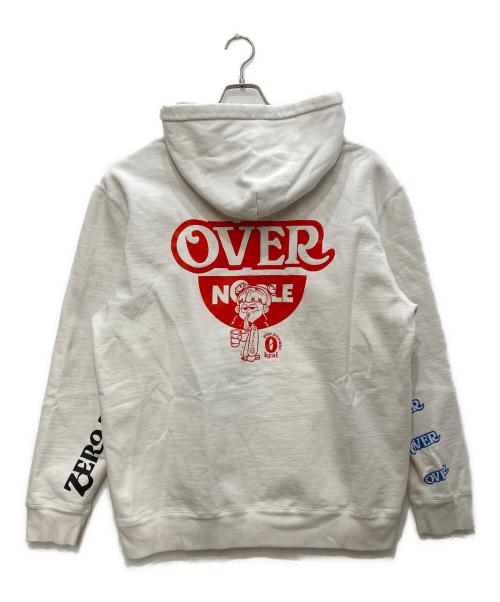 overprint（オーバープリント）overprint (オーバープリント) プルオーバーパーカー ホワイト サイズ:ＸＬの古着・服飾アイテム