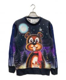 adidas×KERWIN FROST（アディダス×カーウィン・フロスト）の古着「CREWNECK SWEAT/クルーネック スウェット」｜ブラック