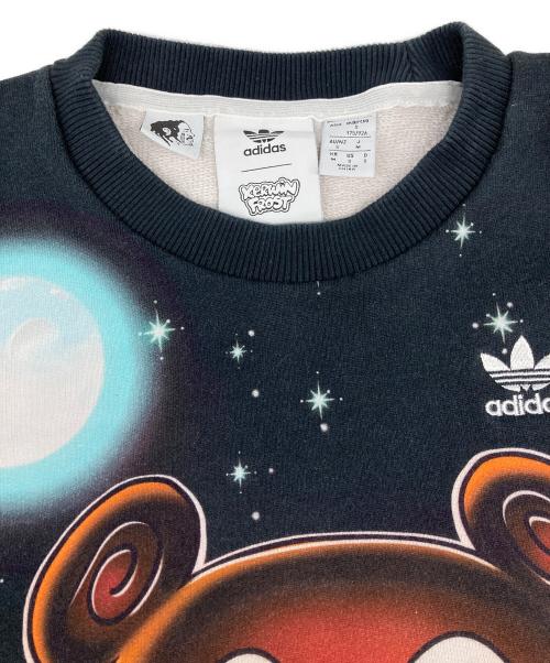 adidas（アディダス）adidas (アディダス) KERWIN FROST (カーウィン・フロスト) CREWNECK SWEAT/クルーネック スウェット ブラック サイズ:J Mの古着・服飾アイテム