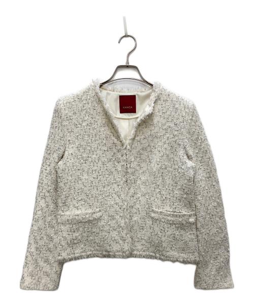 AMACA（アマカ）AMACA (アマカ) ツイードセットアップ ホワイト サイズ:38の古着・服飾アイテム