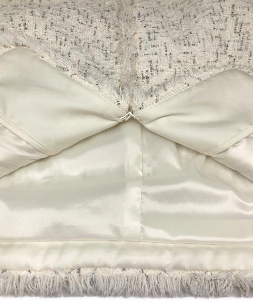 AMACA（アマカ）AMACA (アマカ) ツイードセットアップ ホワイト サイズ:38の古着・服飾アイテム